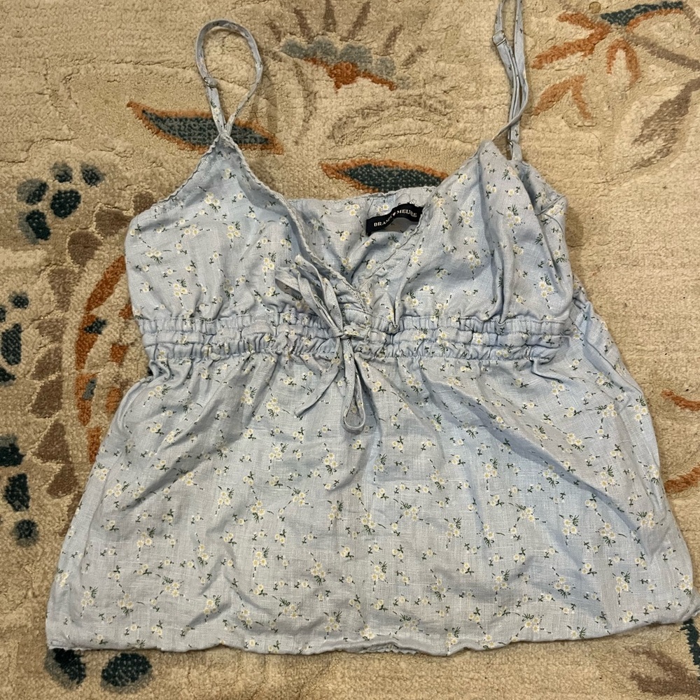 Brandy Baby Blue Floral Blouse